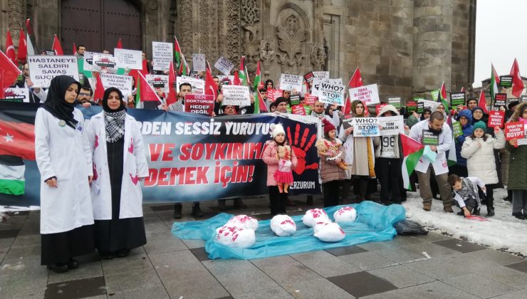 HEKİMLER FİLİSTİNLİ ÇOCUKLAR İÇİN YÜRÜDÜ