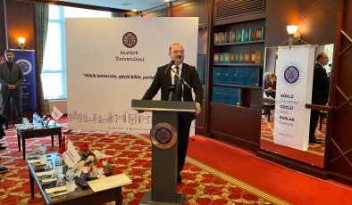 ATATÜRK ÜNİVERSİTESİ REKTÖRÜ AHMET HACIMÜFTÜOĞLU BASIN MENSUPARI İLE BİRARAYA GELDİ