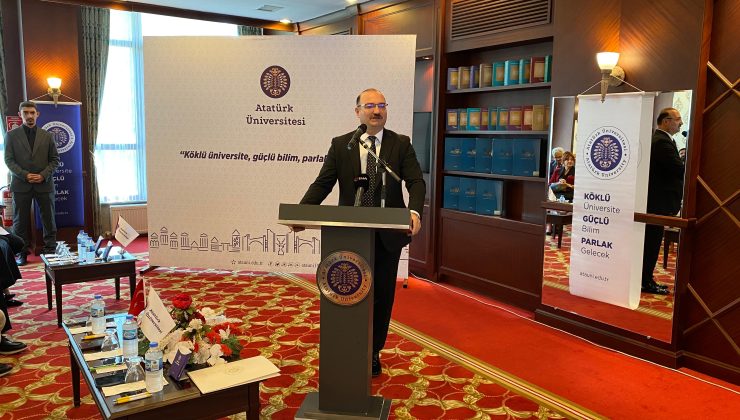 ATATÜRK ÜNİVERSİTESİ REKTÖRÜ AHMET HACIMÜFTÜOĞLU BASIN MENSUPARI İLE BİRARAYA GELDİ